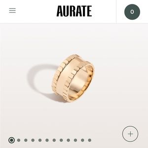Aurate Cigar Band Ring size 5